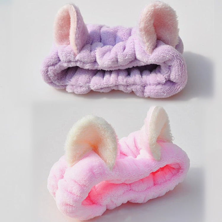 Cute Elastic Cat Ears Headbands Women Girls Makeup Face Washing Headband Hairdo Facial Mask Headwrap Hairband Hair Accessory