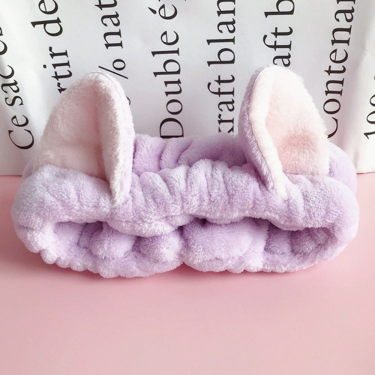 Cute Elastic Cat Ears Headbands Women Girls Makeup Face Washing Headband Hairdo Facial Mask Headwrap Hairband Hair Accessory
