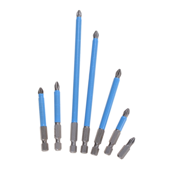 6 PCS PH2 Anti Slip Electric Screwdriver Bit Magnetic Hand Tools Bits Hex Shank 25mm 50mm 65mm 70mm 90mm 127mm 150mm