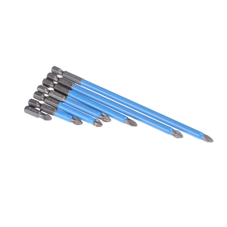 6 PCS PH2 Anti Slip Electric Screwdriver Bit Magnetic Hand Tools Bits Hex Shank 25mm 50mm 65mm 70mm 90mm 127mm 150mm