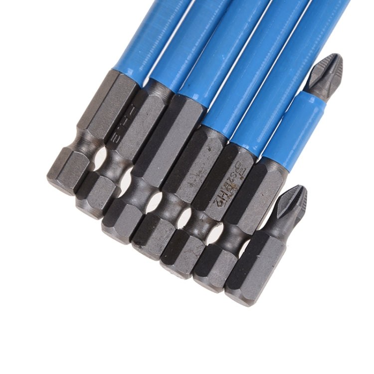 6 PCS PH2 Anti Slip Electric Screwdriver Bit Magnetic Hand Tools Bits Hex Shank 25mm 50mm 65mm 70mm 90mm 127mm 150mm
