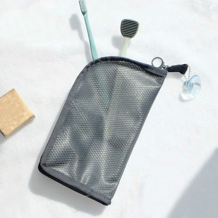 Travel Toiletries Storage Bag Cosmetic Brush Waterproof Handbag Random Colour