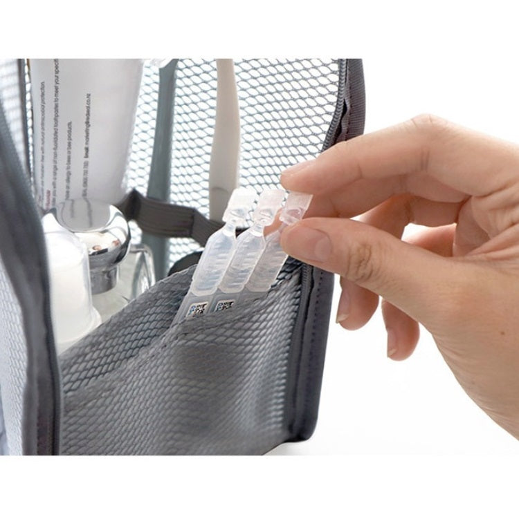 Travel Toiletries Storage Bag Cosmetic Brush Waterproof Handbag Random Colour