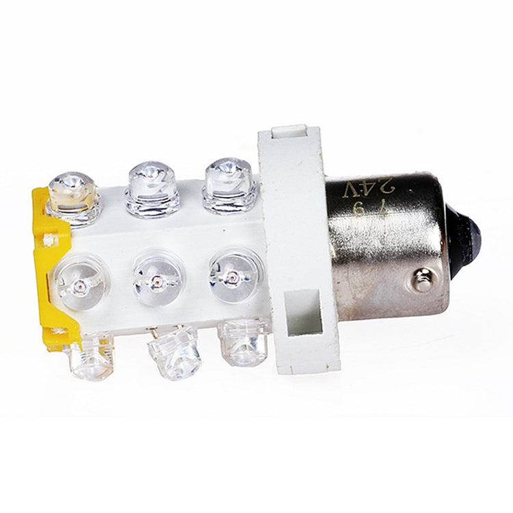 B15 15 LEDs Small Bulb LED Warning Light, Random Color Delivery