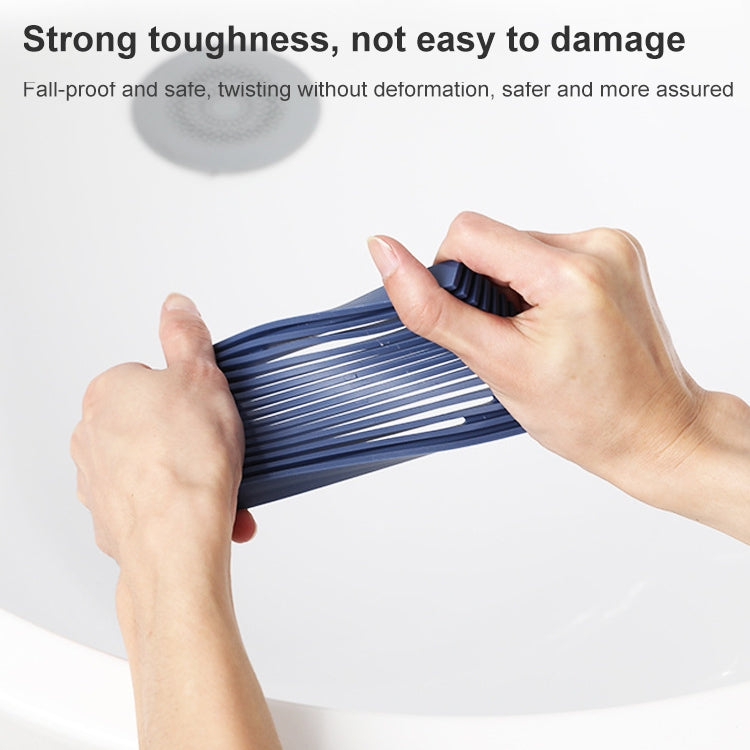 Personalized Soft Rubber Drop-resistant Soap Box Double-sided Bathroom Countertop Type Soap Mop