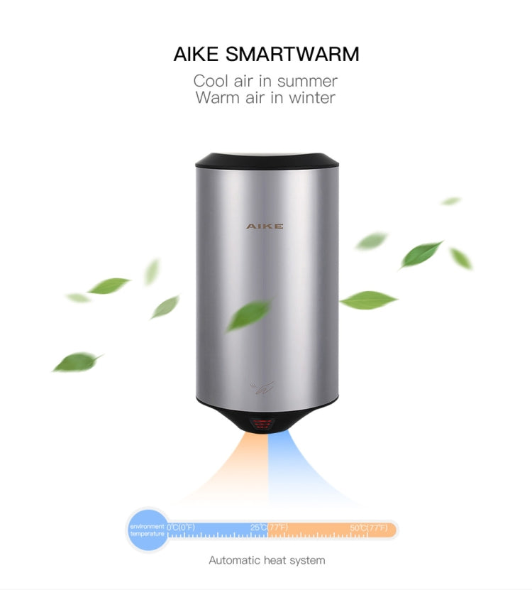 304 Stainless Steel Automatic SensorJet Hand Dryer High Speed Airflow for Home Hotel Airport Hands Drying Machine