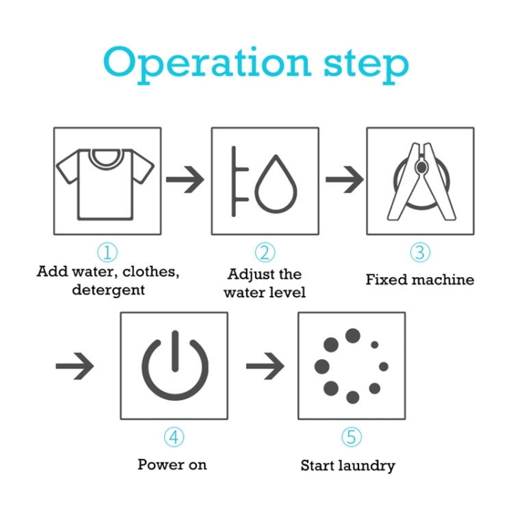 HX-02DS Household Portable Small Portable Washing Machine