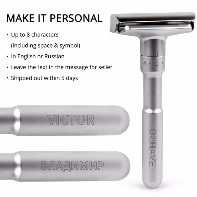 Adjustable Safety Razor Double Edge Classic Mens Shaving Hair Removal Shaver with 5 Blades