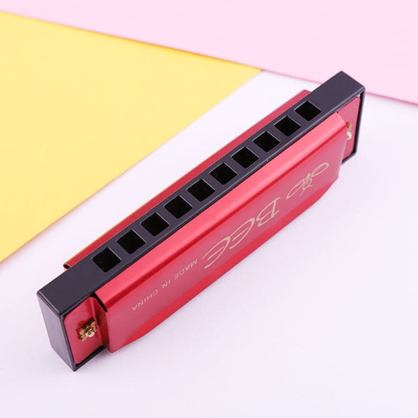 BEE 10-holes Dual-tones C Tone Brace Harmonica
