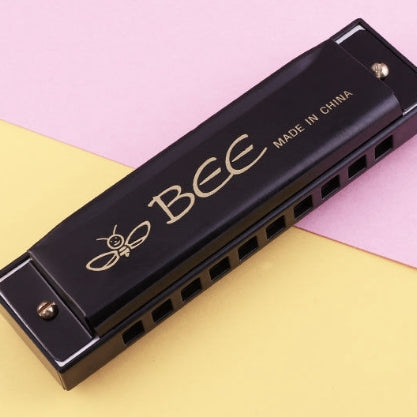 BEE 10-holes Dual-tones C Tone Brace Harmonica