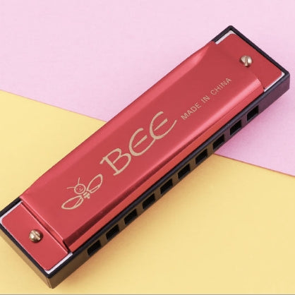 BEE 10-holes Dual-tones C Tone Brace Harmonica