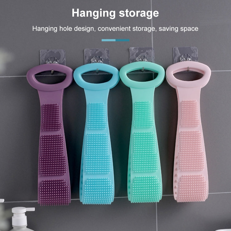 Silicone Massage Pull Strap Bath Brush Powerful Exfoliating Rubbing Bath Artifact