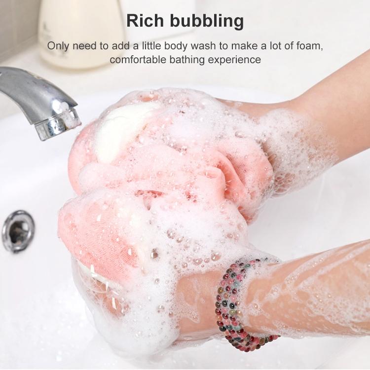 Bath Ball Rubbing Back Bath Towel Long Foam Net Bath Brush