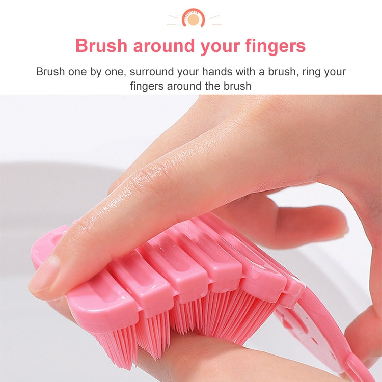 Creative Household Hand Washing Brush Massage Brush Nail Brush Household Cleaning Daily Necessities, Random Color Deilvery