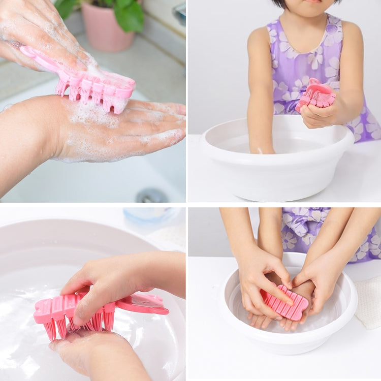 Creative Household Hand Washing Brush Massage Brush Nail Brush Household Cleaning Daily Necessities, Random Color Deilvery