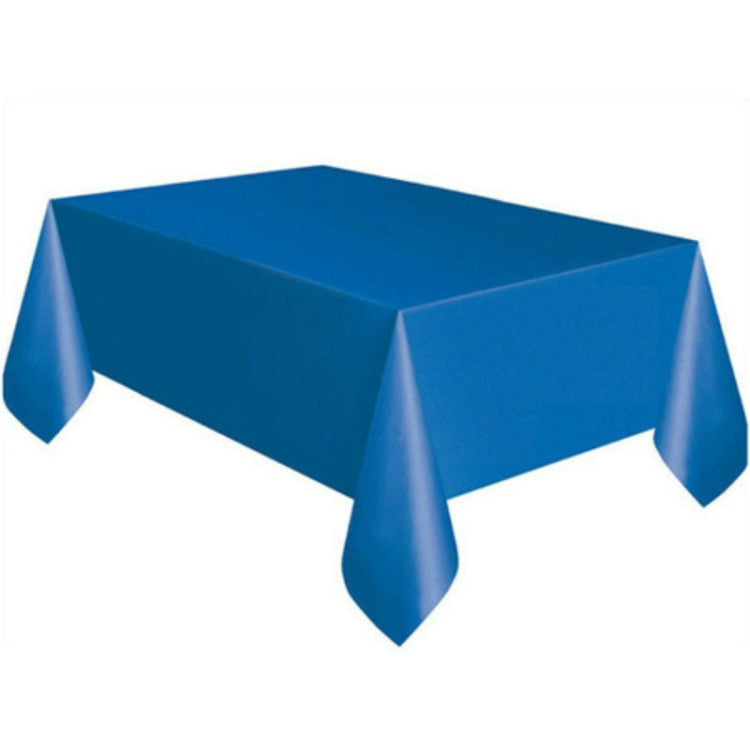 Disposable Plastic Tablecloth Solid Color Wedding Birthday Party Table Cover Rectangle Desk Cloth Wipe Covers
