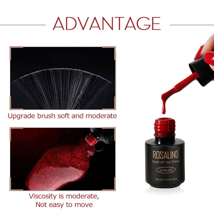 3 PCS Semi Permanent Soak Off Salon UV Nail Gel Polish Nail Art Lacquer Top Base Coat