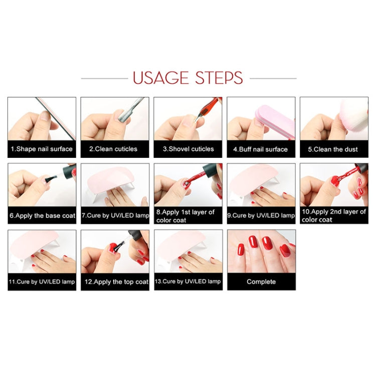 3 PCS Semi Permanent Soak Off Salon UV Nail Gel Polish Nail Art Lacquer Top Base Coat