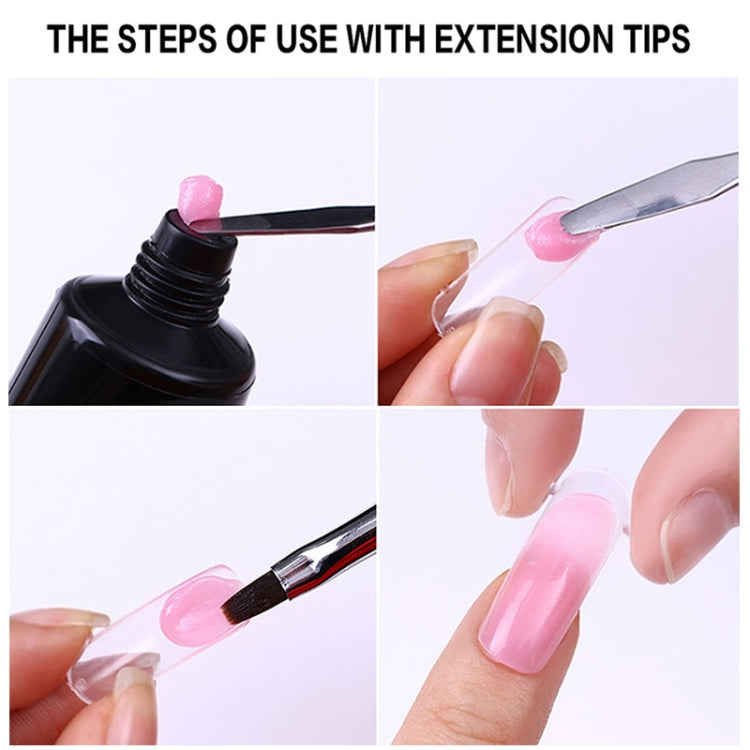 3 PCS Nail Acrylic Poly Gel Pink White Clear Crystal Builder Gel