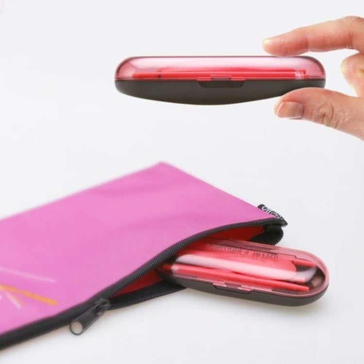 3pcs / Set Mini Outdoor Portable Travel Sets Candy Color Folding Dinner Set Student Kids Kitchen Tool