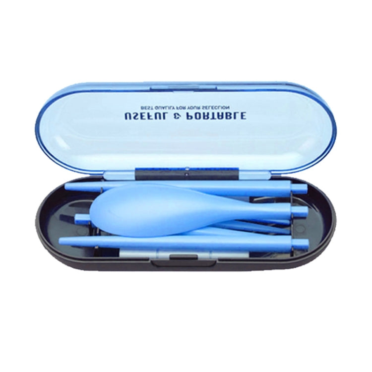 3pcs / Set Mini Outdoor Portable Travel Sets Candy Color Folding Dinner Set Student Kids Kitchen Tool