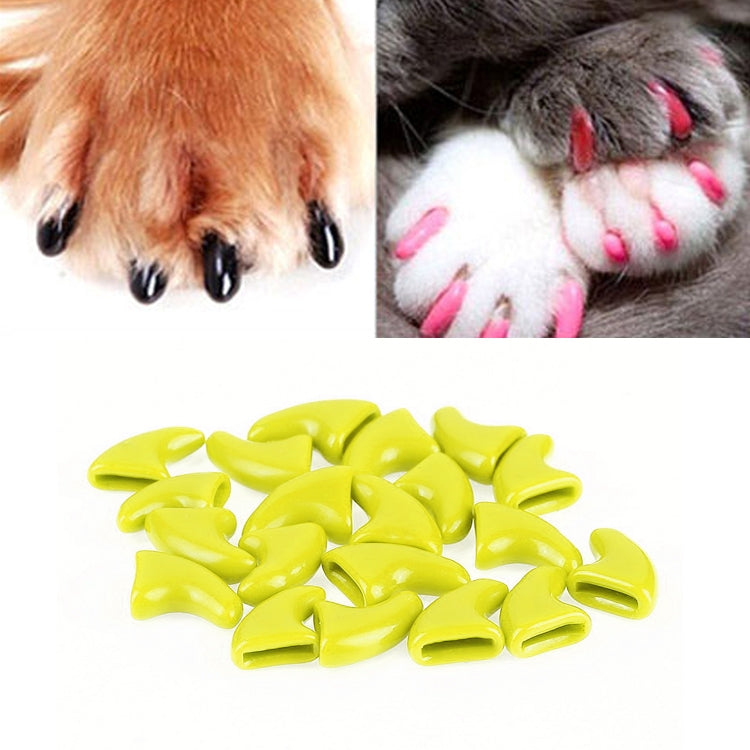 20 PCS Silicone Soft Cat Nail Caps / Cat Paw Claw / Pet Nail Protector/Cat Nail Cover