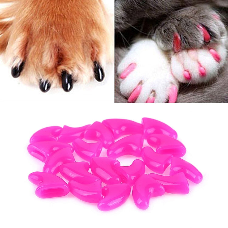 20 PCS Silicone Soft Cat Nail Caps / Cat Paw Claw / Pet Nail Protector/Cat Nail Cover