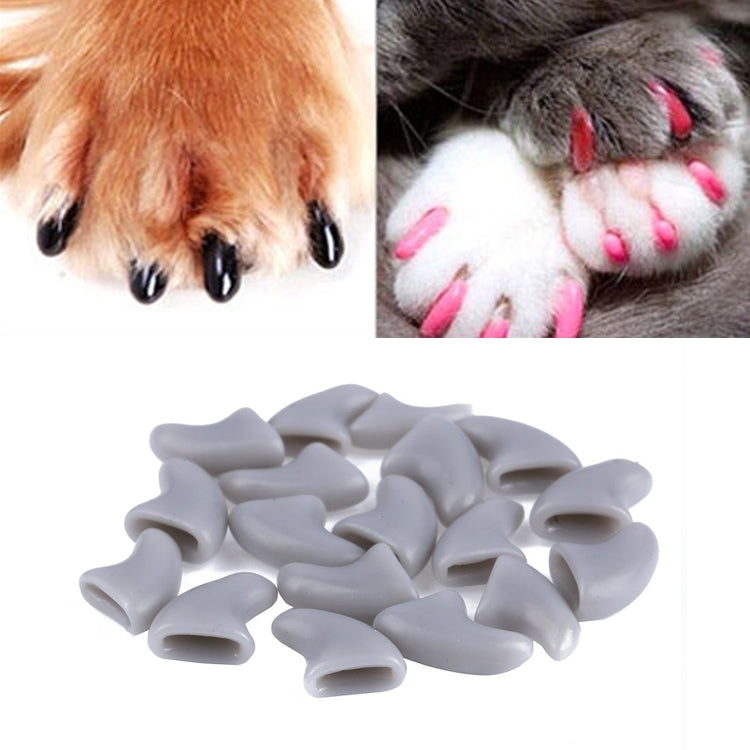 20 PCS Silicone Soft Cat Nail Caps / Cat Paw Claw / Pet Nail Protector/Cat Nail Cover