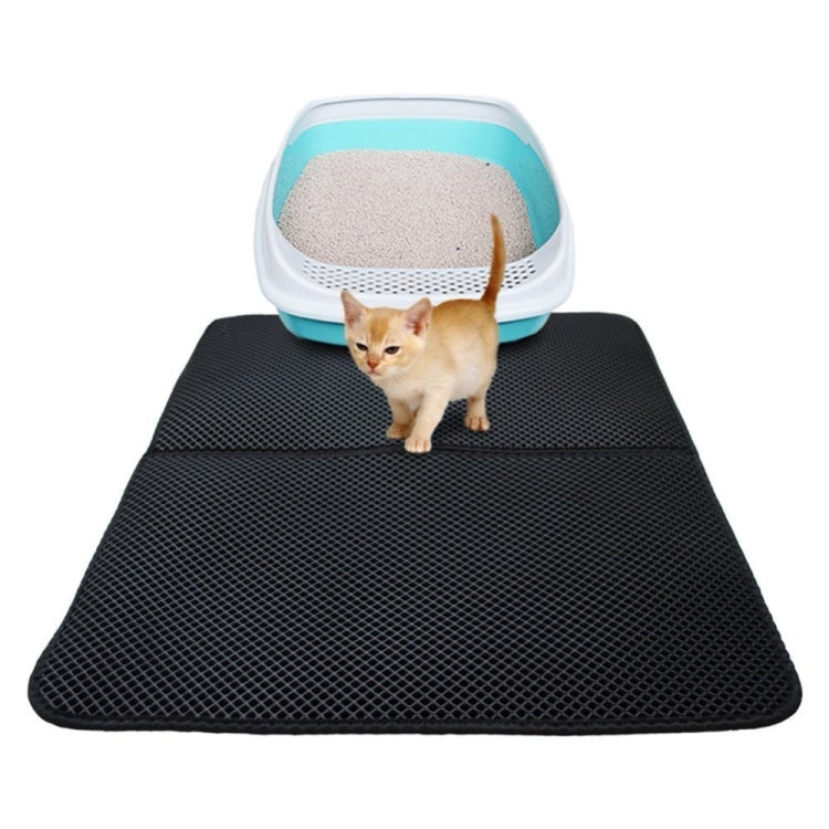 Waterproof Pet Cat Litter Mat EVA Double Layer Cat Litter Trapping Pets Mat Pad Bottom Non-slip Pet Litter Cat Mat