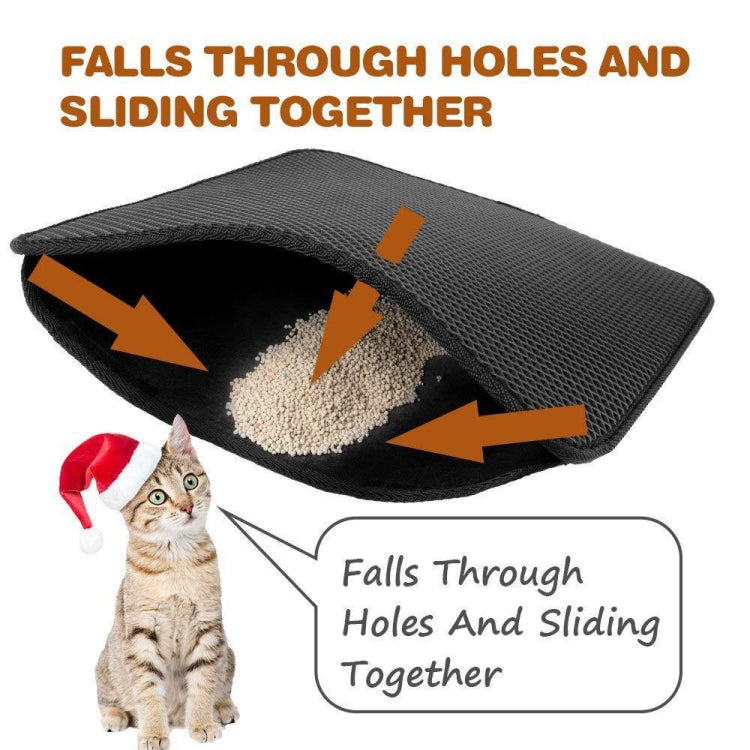 Waterproof Pet Cat Litter Mat EVA Double Layer Cat Litter Trapping Pets Mat Pad Bottom Non-slip Pet Litter Cat Mat