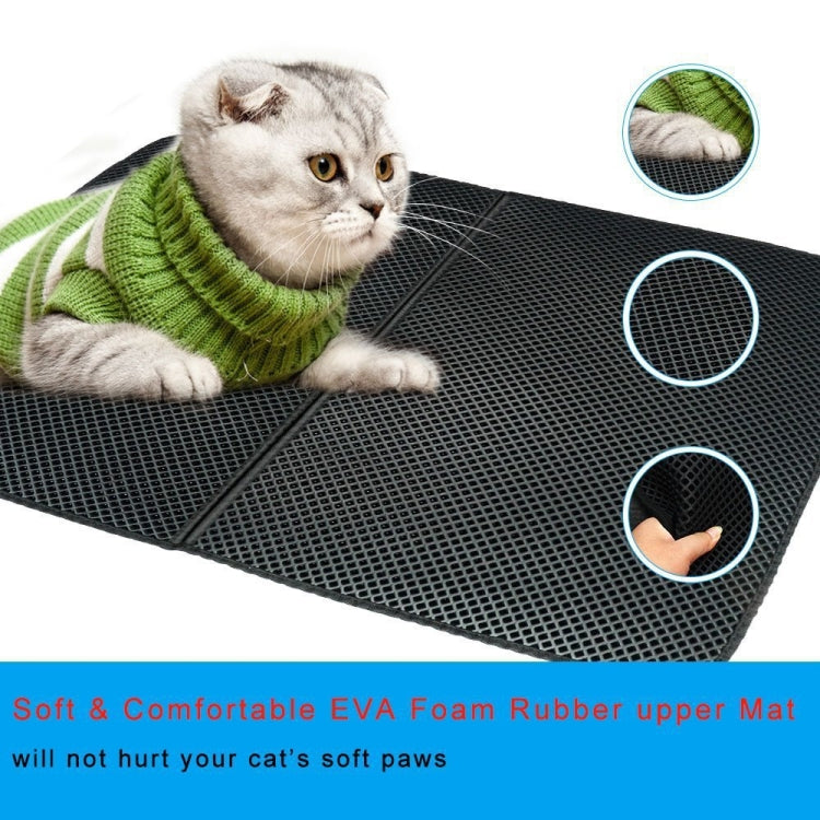 Waterproof Pet Cat Litter Mat EVA Double Layer Cat Litter Trapping Pets Mat Pad Bottom Non-slip Pet Litter Cat Mat