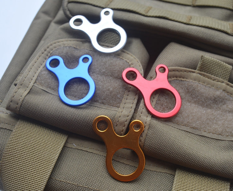 10 PCS Camping Tent Cord Rope Fastener Carabiner Hook Hanger Tightener Wind Rope Buckles