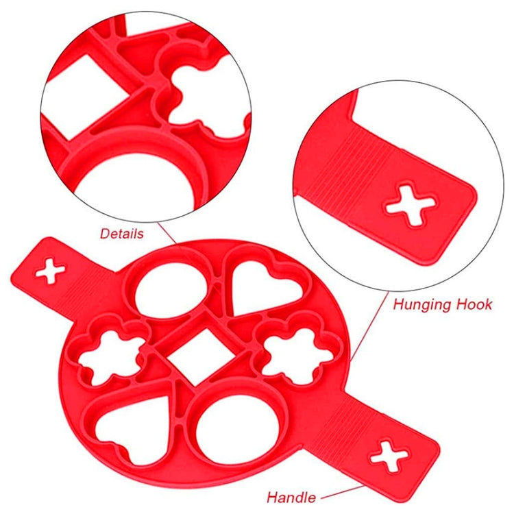 Anpro Nonstick Cooking Tool Egg Ring Maker Egg Silicone Mold Pancake Cheese Egg Cooker Pan Flip Kitchen Baking Accessories