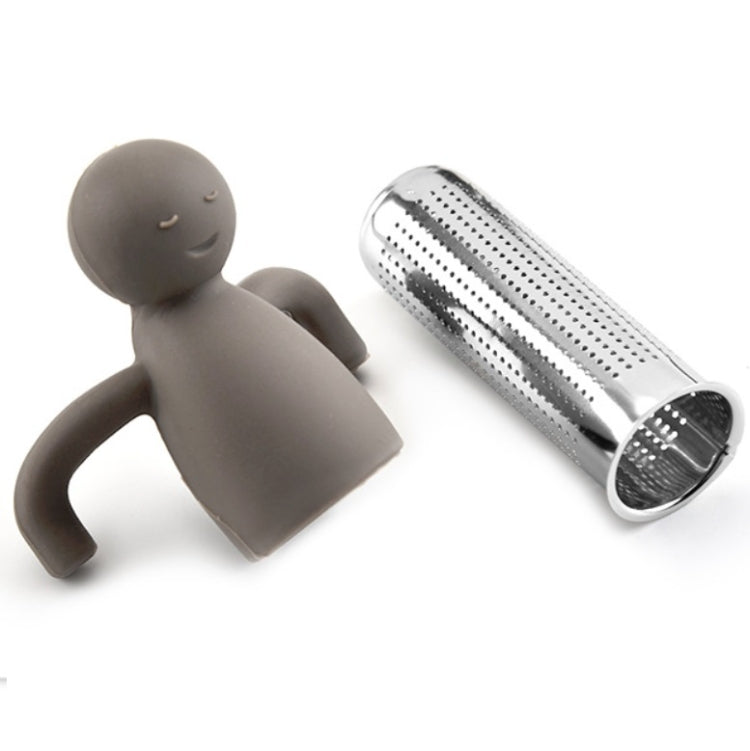 304 Stainless Steel Human-Shaped Tea Bag Filter Random Color Delivery