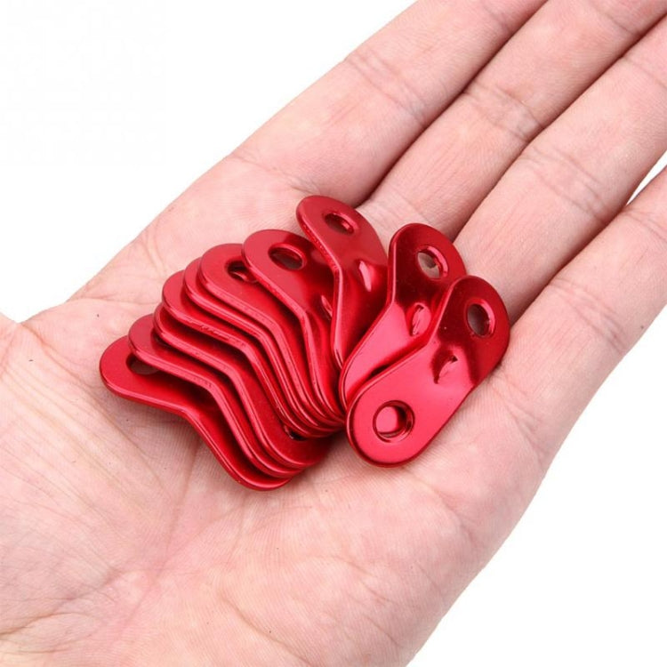 10 PCS Outdoor Camping Aluminum Alloy Cord Runners Rope Tensioners Tent Guy Line Rope Tensioners