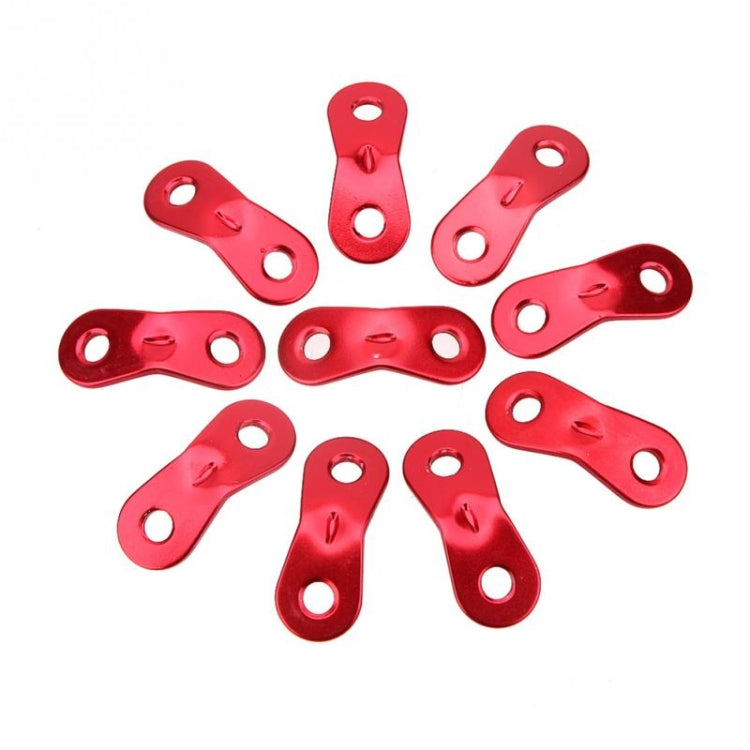 10 PCS Outdoor Camping Aluminum Alloy Cord Runners Rope Tensioners Tent Guy Line Rope Tensioners