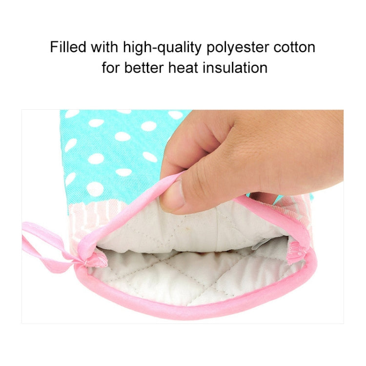 2 PCS Heat Insulation Gloves For Microwave Oven Thickened High Temperature Resistant Anti-scald Kitchen Baking Gloves