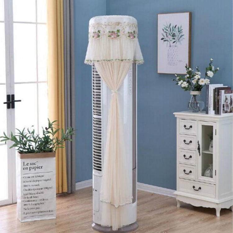 Lace Vertical Round Column Air Conditioner Dust Cover