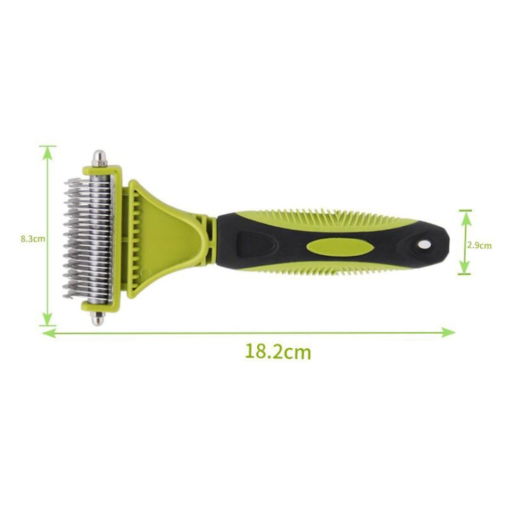 Pet Cat and Dog Cleaning Comb Double-sided Open Knot Hair Brushing Beauty Comb