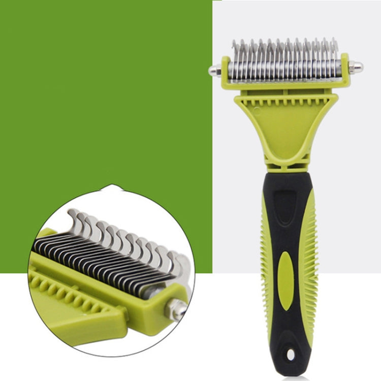 Pet Cat and Dog Cleaning Comb Double-sided Open Knot Hair Brushing Beauty Comb