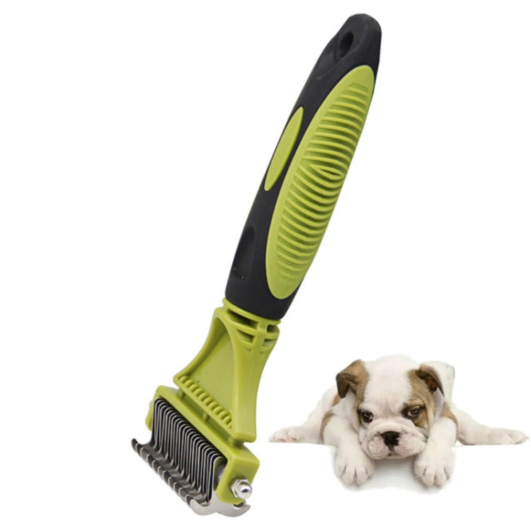 Pet Cat and Dog Cleaning Comb Double-sided Open Knot Hair Brushing Beauty Comb