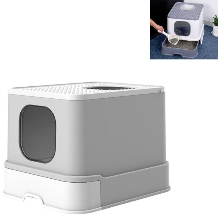 Top Drawer Fully Enclosed Cat Litter Box Pet Supplies