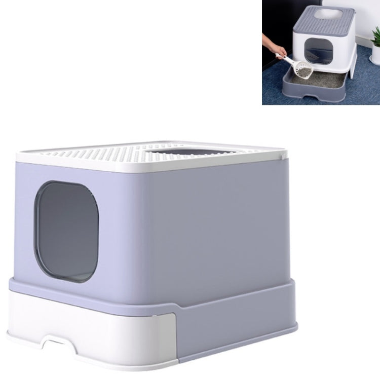 Top Drawer Fully Enclosed Cat Litter Box Pet Supplies