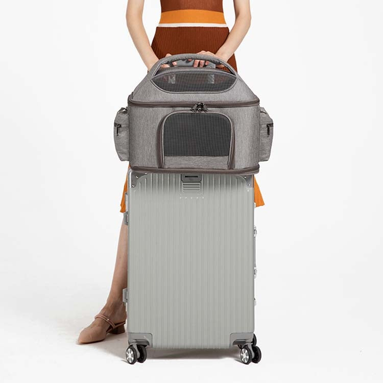 Portable Pet Bag for Outing Cats and Dogs Collapsible Pet Shoulder Bag Pet Backpack