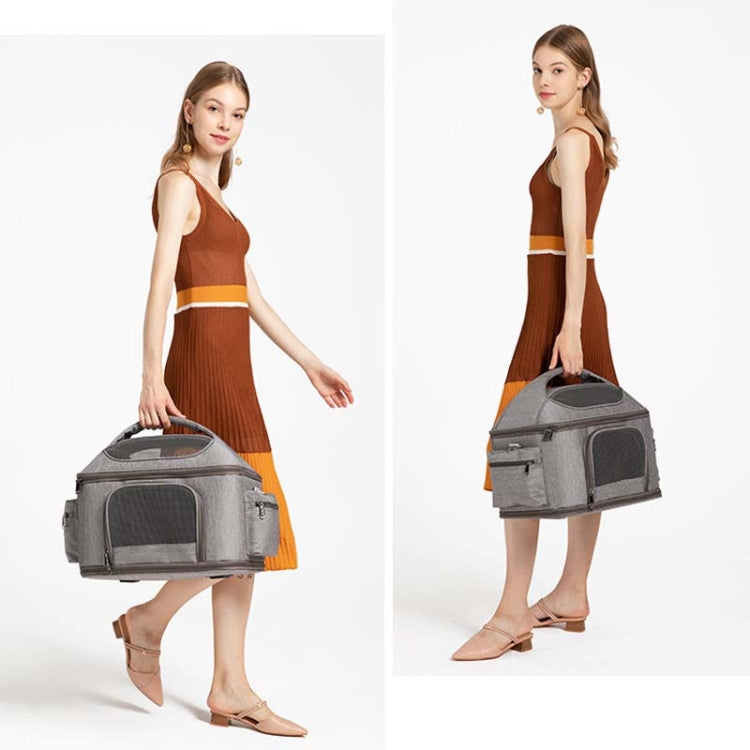 Portable Pet Bag for Outing Cats and Dogs Collapsible Pet Shoulder Bag Pet Backpack