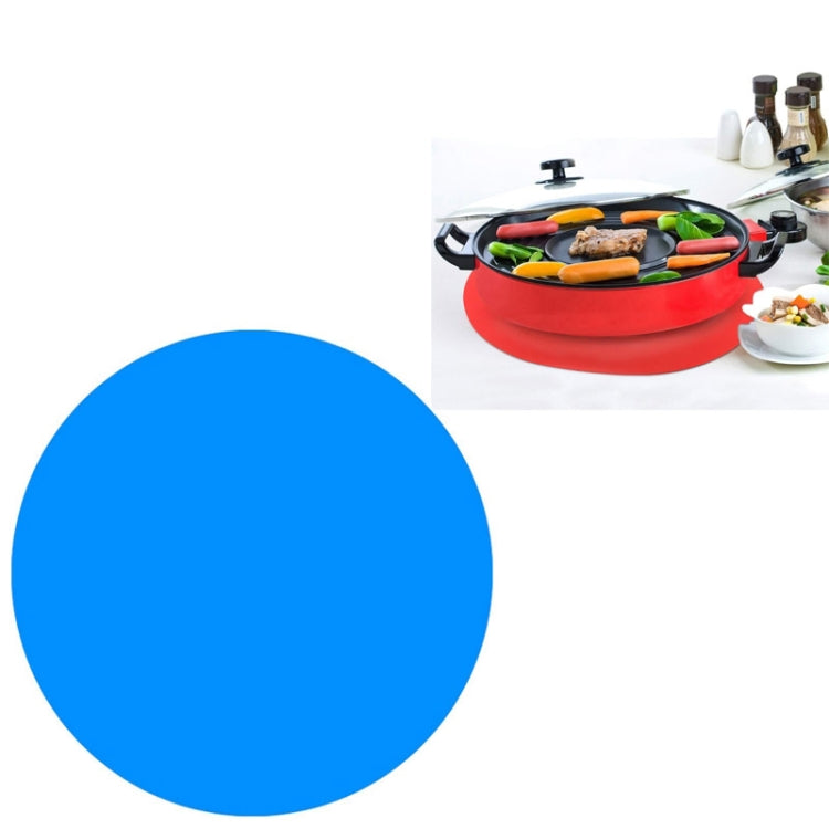 12 Inch Food Grade Silicone Microwave Oven Mat Round Silicone Placemat Non-Slip Insulation Mat