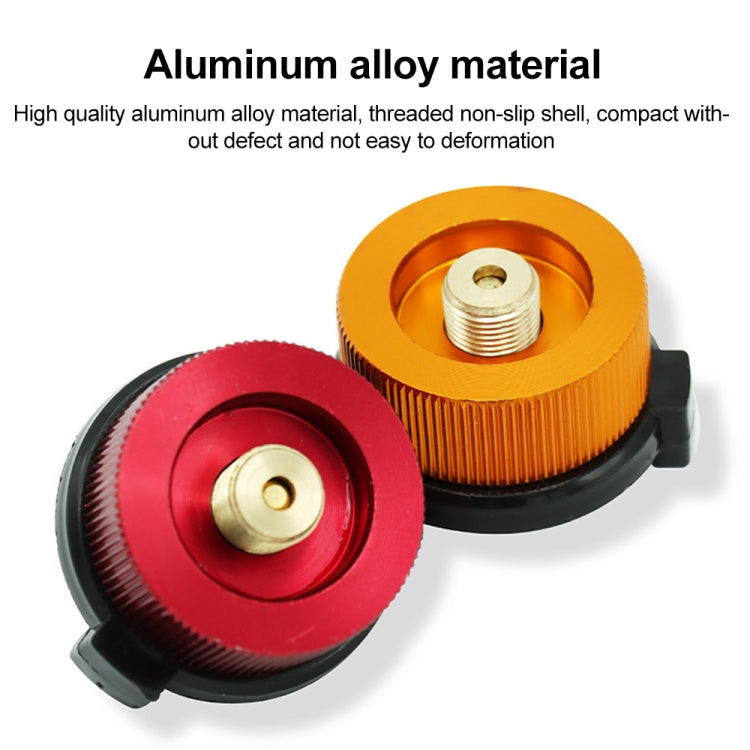 2 PCS Outdoor Camping Hiking Stove Burner Adaptor Split Type Furnace Converter Connector Auto-off Gas Cartridge Tank Cylinder Adapter