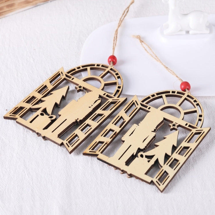 Christmas Decorations Walnut Soldiers Wooden Shopping Mall Hotel Window Scene Decoration Christmas Tree Pendant