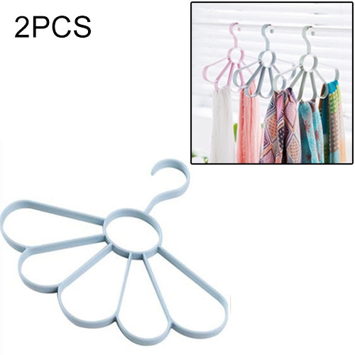 2PCS Plain Wind Petal Scarf Hanger Multifunctional Fan Hanger Belt Drying Rack