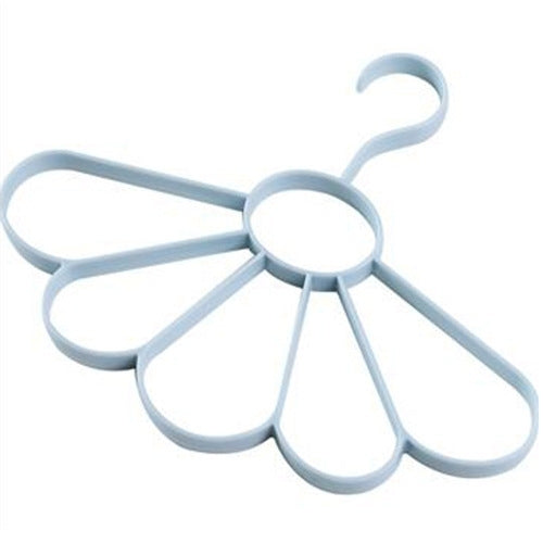 2PCS Plain Wind Petal Scarf Hanger Multifunctional Fan Hanger Belt Drying Rack